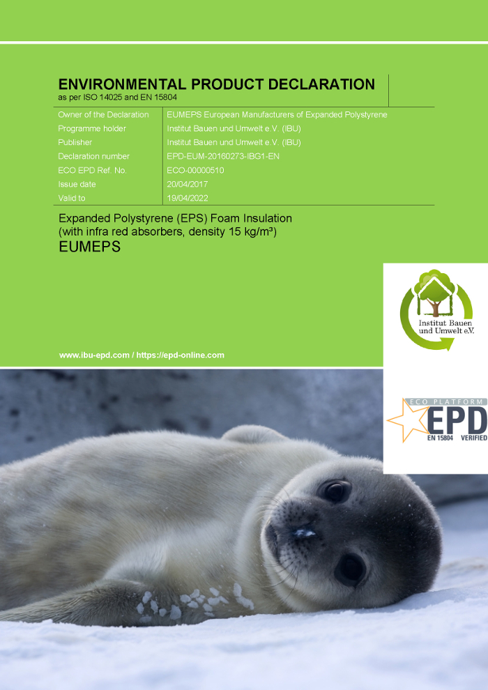 Poliestireno Expandido, Eco Platform, Institut Bauen und Umwelt, EUMEPS, DAP,  Declaraciones Medioambientales, EPS,