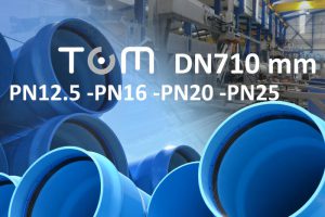 Molecor, redes hidráulicas, Tubería TOM, Tubería TOM de PVC-O DN710 mm,