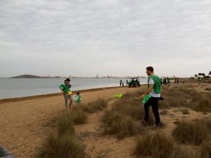 Cicloplast, limpieza, región de Murcia, residuos plásticos, littering, limpieza playas, entorno natural, medio ambiente, voluntariado verde