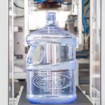 Bekum, garrafas de agua, sopladora BA 25, garrafa de agua en policarbonato, PC, extrusión soplado