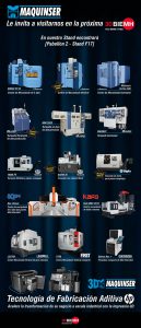 Maquinser, BIEMH 2018, feria de bilbao, fabricación aditiva, máquina herramiento, centro de mecanizado, centro de torneado, impresora 3D HP