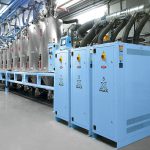 Moretto, NPE 2018, mezcladora gravimétrica gravix, controlador de temperatura Teko, sistema de secado Eureka Plus, transporte de resina, trasnformadores, plásticos