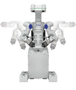 worksense, robot de doble brazo, epson, feria automatica 2018, robots scara, robots industriales, lanzamientos, mercado de robótica, robótica industrial, automatica 2018