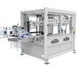 IML Basic dos cavidades, Beck, Beck automation, iml, in mould labeling