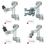 gimatic, universal robots, pinzas, cobots, robots colabotativos, kits para final de brazo de robot, kit ur-j, kit ur-g, kit ur-V, kit ur-qc, cobot