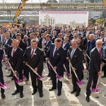 Inauguración de las obras de la planta de PA 12 de Evonik en Marl.