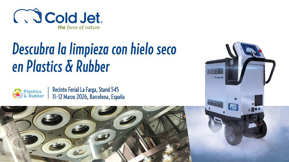 Cold Jet mostrará nuevas máquinas de limpieza con hielo seco en Plastics & Rubber 2026