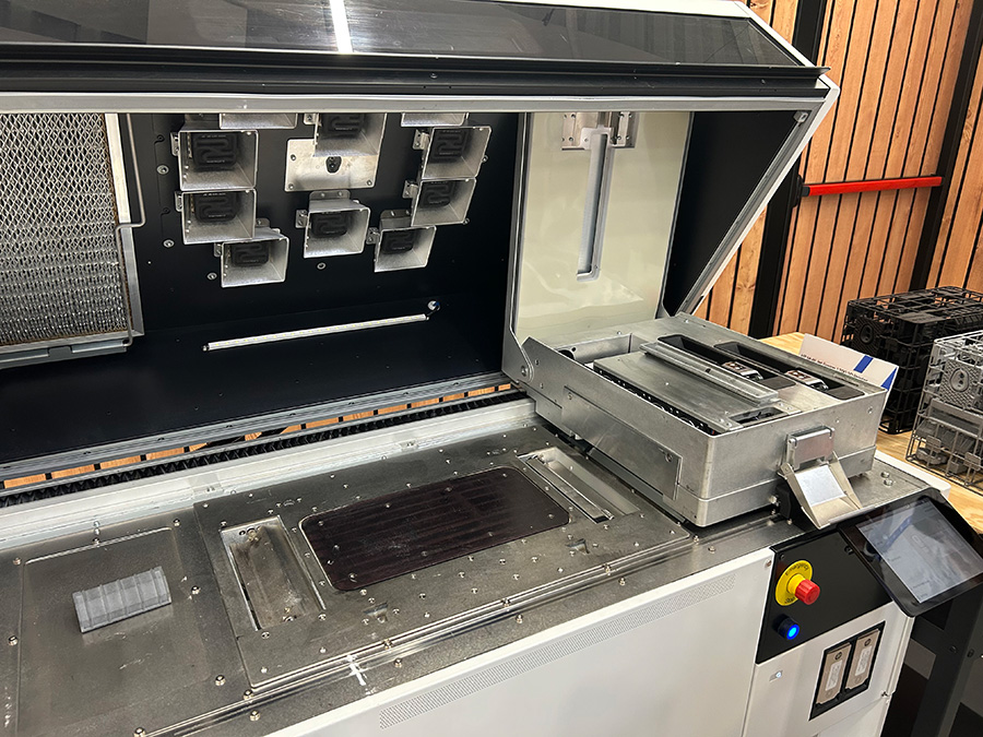 Arquitectura modular de la HP Multi Jet Fusion 1200 para agilizar los cambios de material.